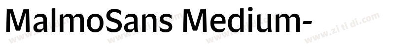 MalmoSans Medium字体转换 MalmoSans Medium字体转换